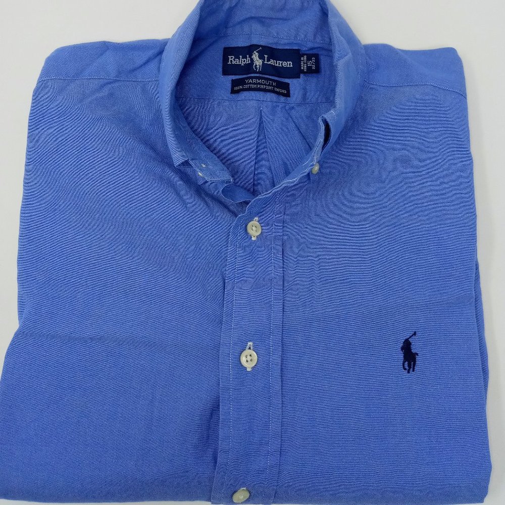 NWOT Ralph Lauren 100% Cotton, Pinpoint Oxford, Casual Button Down Shirt - Picture 1 of 5